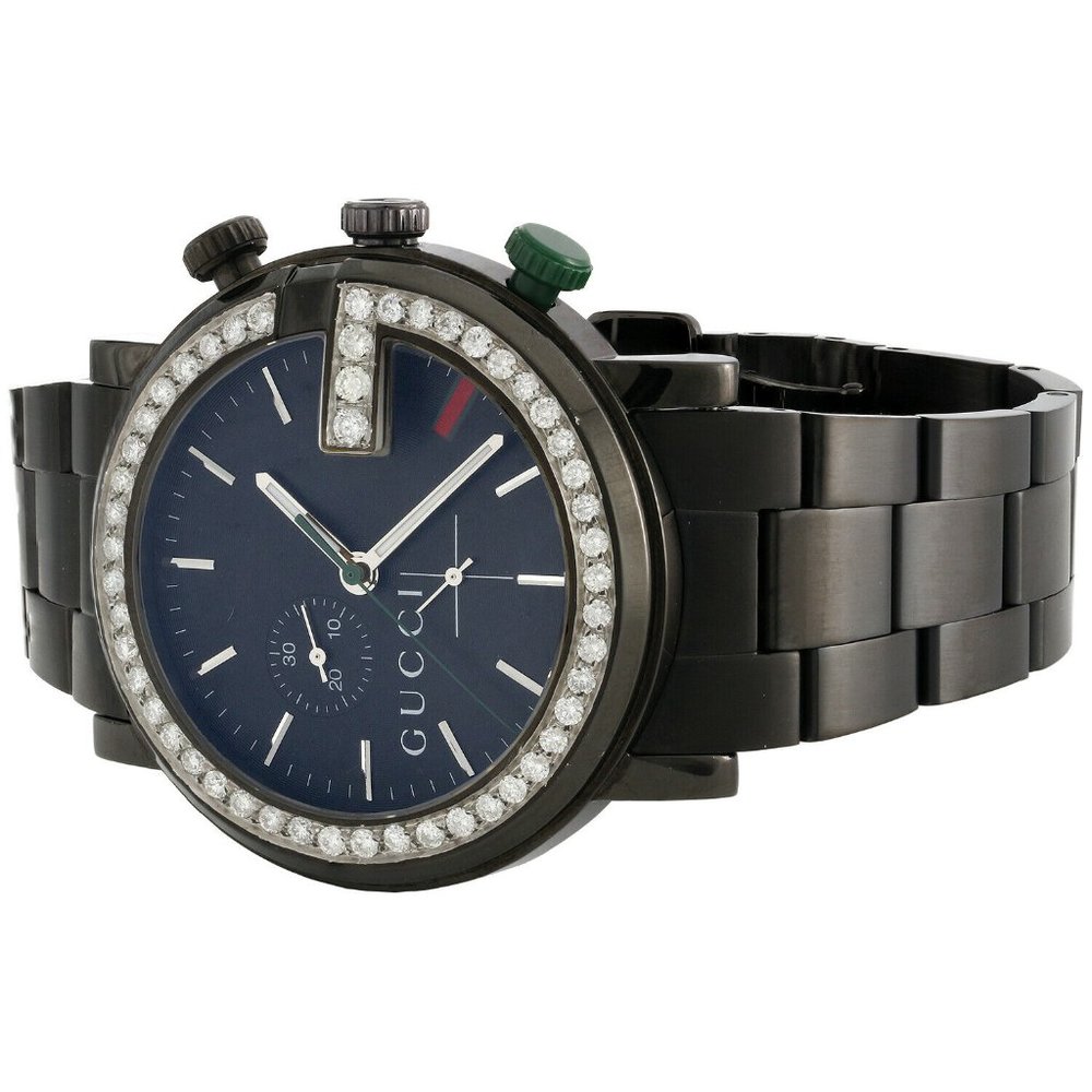 Gucci G-Watch 44mm 2 CT Diamond Genuine Watch - Picture 5 of 7